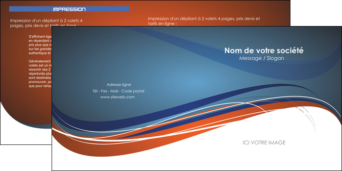 maquette en ligne a personnaliser depliant 2 volets  4 pages  restaurant menu restaurant liste des plats MIDLU27095