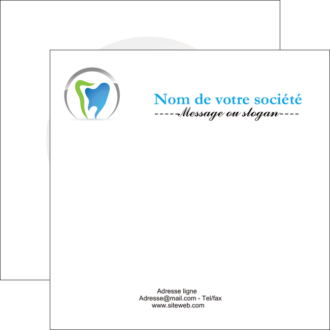 creation graphique en ligne flyers dentiste dents soins dentaires caries MFLUOO27131