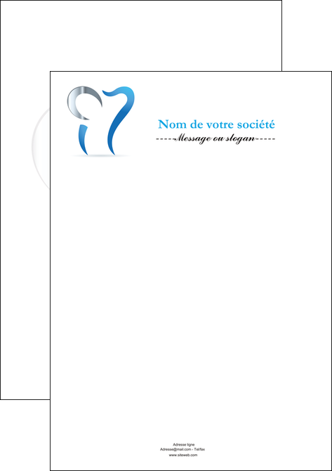 creation graphique en ligne affiche dentiste dents soins dentaires caries MFLUOO27161