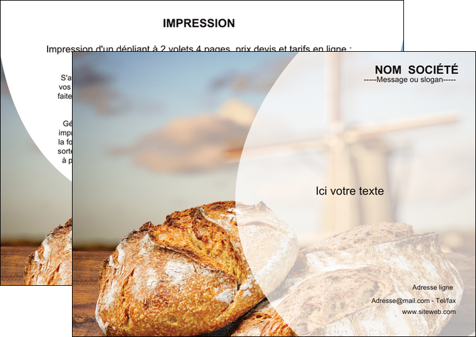 faire flyers sandwicherie et fast food boulangerie boulanger boulange MID27207