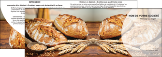 modele depliant 2 volets  4 pages  sandwicherie et fast food boulangerie boulanger boulange MLGI27217