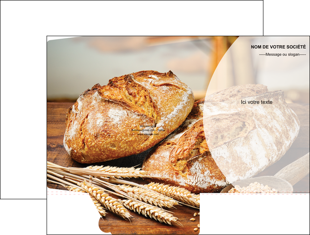 faire modele a imprimer pochette a rabat sandwicherie et fast food boulangerie boulanger boulange MID27221