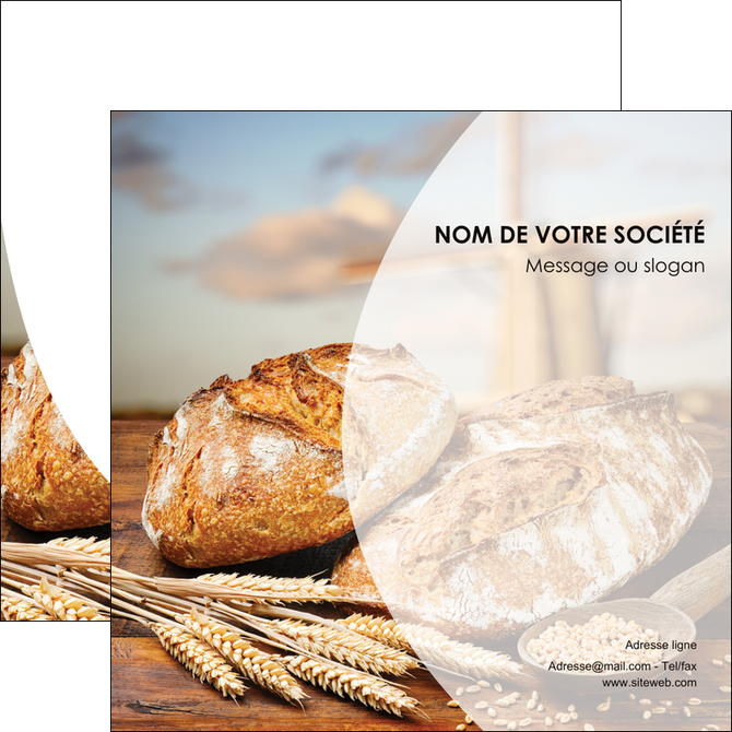 exemple flyers sandwicherie et fast food boulangerie boulanger boulange MID27227
