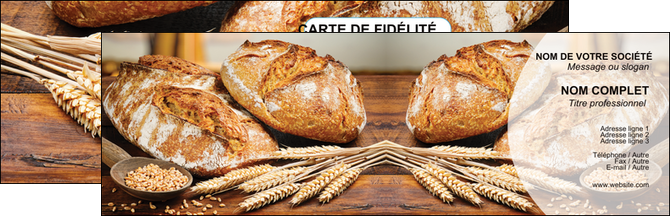 impression carte de visite sandwicherie et fast food boulangerie boulanger boulange MID27229