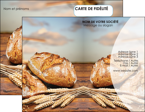 creer modele en ligne carte de visite sandwicherie et fast food boulangerie boulanger boulange MID27271