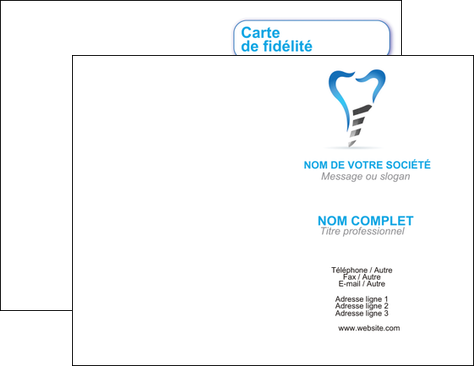 realiser carte de visite dentiste dents soins dentaires caries MFLUOO27273