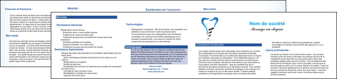 cree depliant 2 volets  4 pages  dentiste dents soins dentaires caries MFLUOO27277