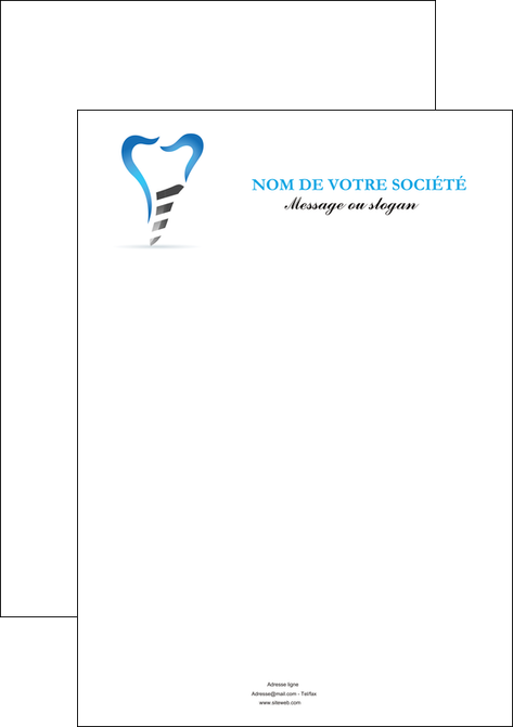 modele en ligne affiche dentiste dents soins dentaires caries MFLUOO27279