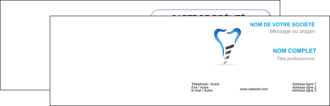 exemple carte de visite dentiste dents soins dentaires caries MFLUOO27287