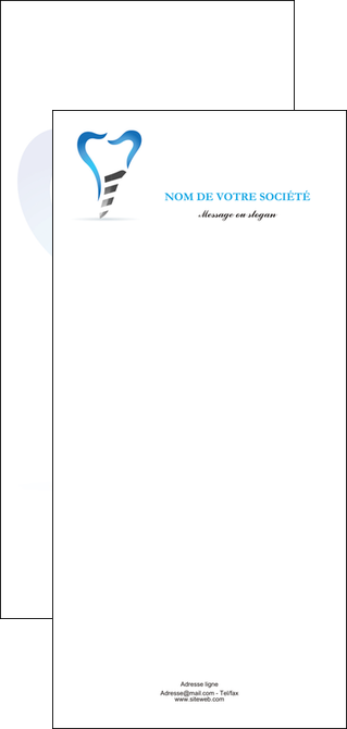 maquette en ligne a personnaliser flyers dentiste dents soins dentaires caries MFLUOO27291
