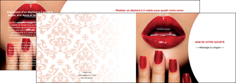 creation graphique en ligne depliant 2 volets  4 pages  centre esthetique  ongles vernis vernis a ongles MFLUOO27369