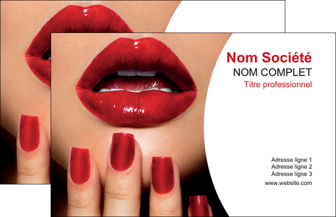 exemple carte de visite centre esthetique  ongles vernis vernis a ongles MIDLU27375