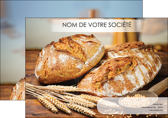 exemple affiche sandwicherie et fast food boulangerie boulanger boulange MID27443