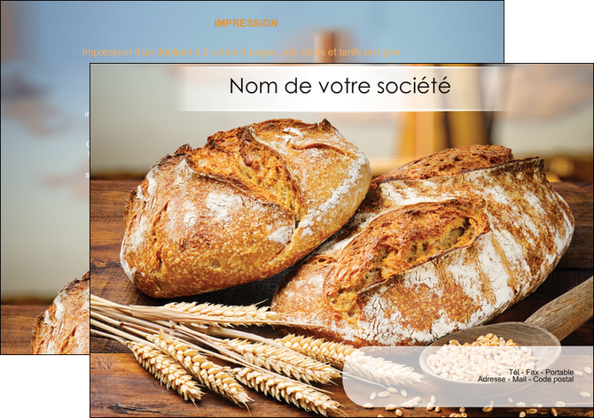 faire flyers sandwicherie et fast food boulangerie boulanger boulange MID27445