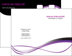 Impression carte de visite papier 350g pelliculage  Carte commerciale de fidélité papier à prix discount et format Carte de visite Double - Portrait