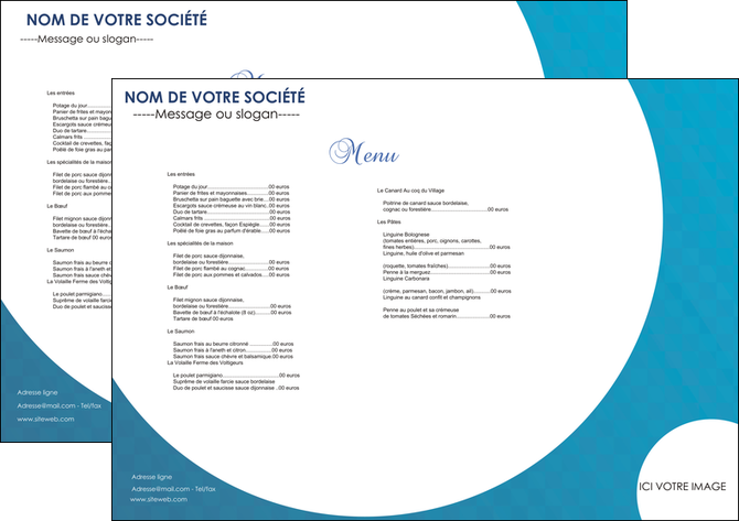 creer modele en ligne set de table restaurant menu restaurant restaurant francais MFLUOO27597