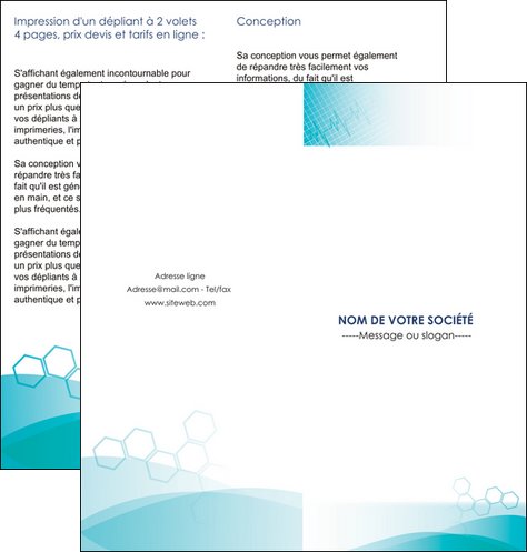 faire modele a imprimer depliant 2 volets  4 pages  medecin texture contexture structure MIDBE27689