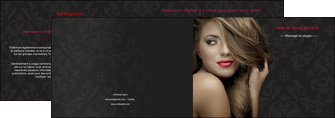maquette en ligne a personnaliser depliant 2 volets  4 pages  centre esthetique  coiffure salon de coiffure salon de beaute MFLUOO27729