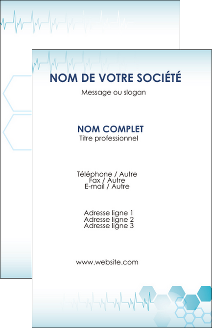 maquette en ligne a personnaliser carte de visite materiel de sante texture contexture structure MIDBE27849