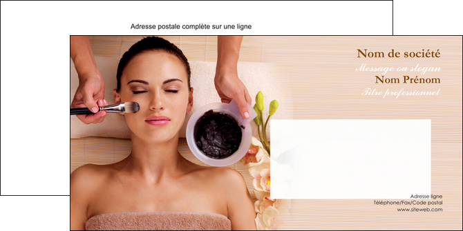 creation graphique en ligne enveloppe centre esthetique  masque masque du visage soin du visage MFLUOO27861