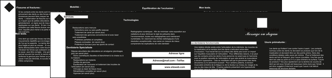 realiser depliant 2 volets  4 pages  metiers de la cuisine menu restaurant restaurant francais MIDBE27877