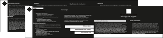 realiser depliant 2 volets  4 pages  metiers de la cuisine menu restaurant restaurant francais MIDLU27877