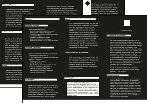 faire depliant 3 volets  6 pages  metiers de la cuisine menu restaurant restaurant francais MIDLU27885