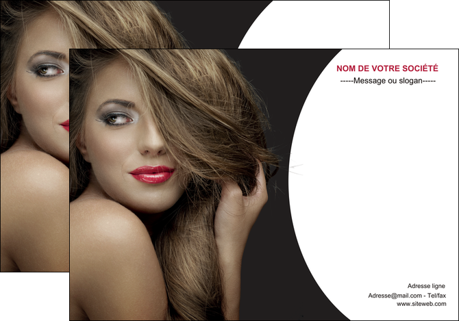 maquette en ligne a personnaliser affiche centre esthetique  cheveux coiffure salon de coiffure MLIGCH27909
