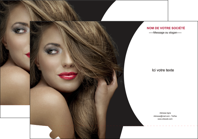 personnaliser modele de pochette a rabat centre esthetique  cheveux coiffure salon de coiffure MLIGCH27919