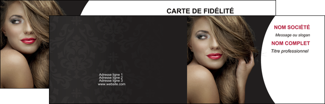 personnaliser maquette carte de visite centre esthetique  cheveux coiffure salon de coiffure MFLUOO27925