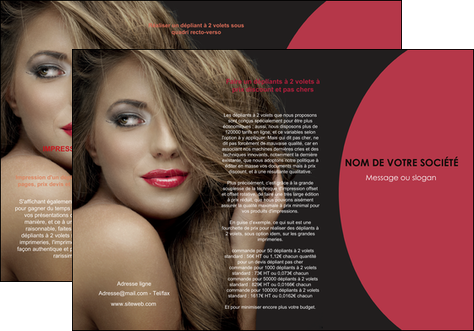creer modele en ligne depliant 3 volets  6 pages  centre esthetique  cheveux coiffure salon de coiffure MFLUOO27933