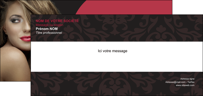 impression carte de correspondance centre esthetique  cheveux coiffure salon de coiffure MFLUOO27941