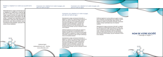 modele depliant 4 volets  8 pages  medecin texture contexture structure MIF27969