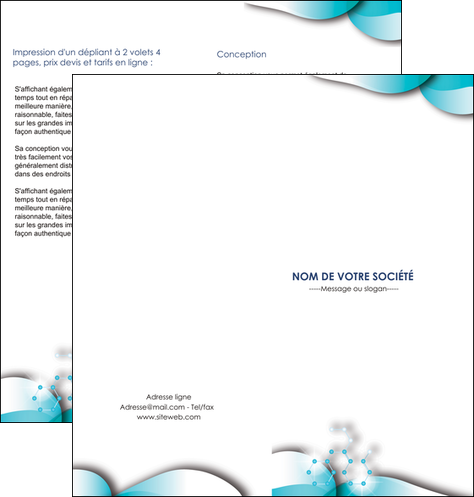 imprimerie depliant 2 volets  4 pages  medecin texture contexture structure MIDBE27973