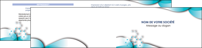 imprimerie depliant 2 volets  4 pages  medecin texture contexture structure MIDBE27991