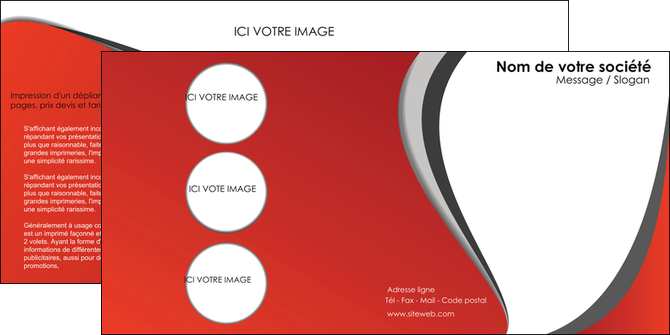 personnaliser modele de depliant 2 volets  4 pages  texture contexture structure MIDLU28025