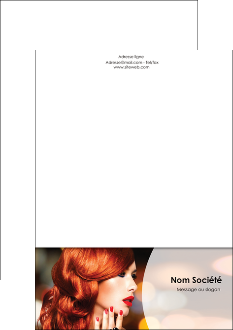 creation graphique en ligne tete de lettre centre esthetique  coiffure coiffeur coiffeuse MIDLU28041