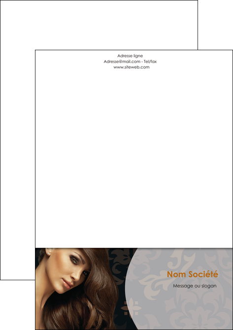 modele en ligne tete de lettre centre esthetique  coiffure coiffeur coiffeuse MFLUOO28053