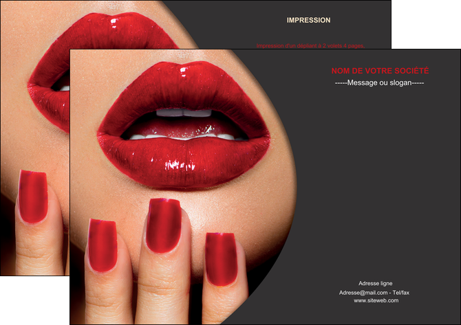 creation graphique en ligne flyers centre esthetique  beaute institut de beaute institut de beaute professionnel MFLUOO28087