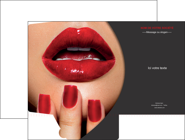 imprimer pochette a rabat centre esthetique  beaute institut de beaute institut de beaute professionnel MFLUOO28093