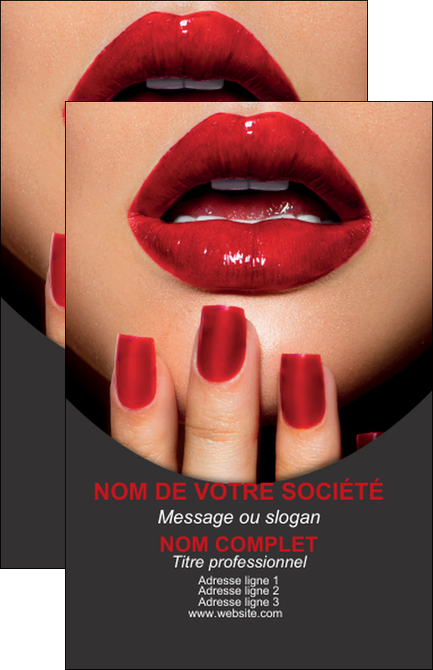 modele en ligne carte de visite centre esthetique  beaute institut de beaute institut de beaute professionnel MIF28097