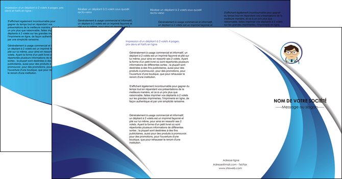 imprimer depliant 4 volets  8 pages  chirurgien medecin medecine cabinet medical MIDBE28149