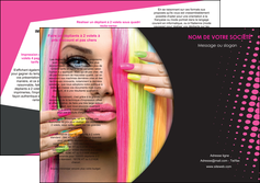 impression depliant 3 volets  6 pages  centre esthetique  coiffure coiffeur coiffeuse MFLUOO28291