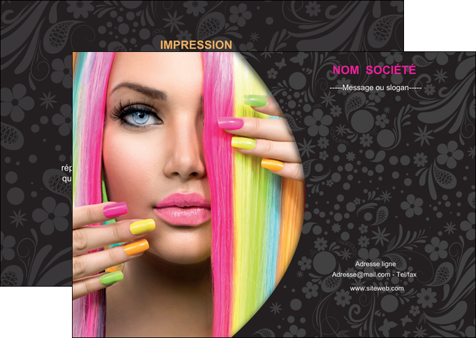 creation graphique en ligne flyers cosmetique coiffure coiffeur coiffeuse MIDLU28463