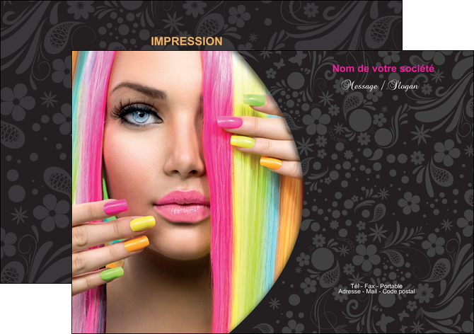 modele flyers cosmetique coiffure coiffeur coiffeuse MIDLU28465