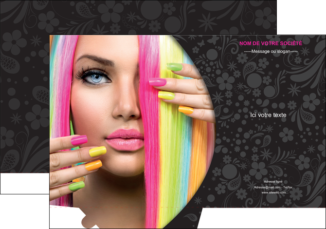 realiser pochette a rabat cosmetique coiffure coiffeur coiffeuse MIDLU28477