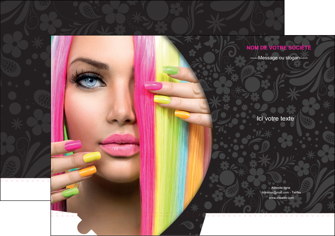 faire pochette a rabat cosmetique coiffure coiffeur coiffeuse MIDLU28479