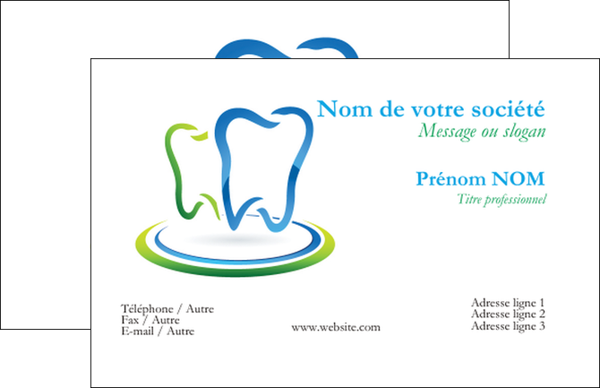 maquette en ligne a personnaliser carte de visite dentiste dents http   wwwlesgrandesimprimeriescom assets img3 ud_preview i28487_c1_p1png dents dentiste MIDBE28487
