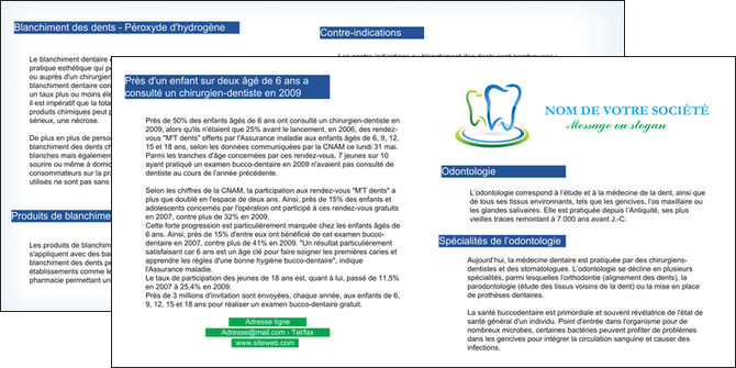 creation graphique en ligne depliant 2 volets  4 pages  dentiste dents http   wwwlesgrandesimprimeriescom assets img3 ud_preview i28487_c1_p1png dents dentiste MIDBE28513