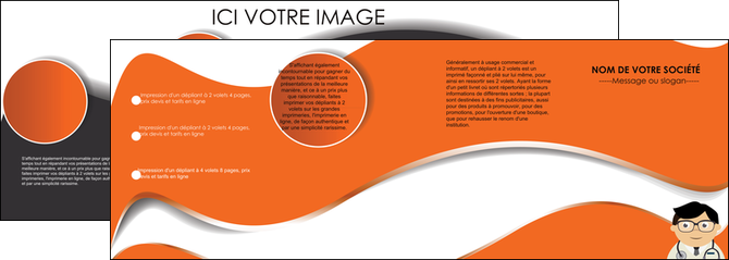 imprimer depliant 4 volets  8 pages  materiel de sante medecin medecine docteur MIDBE28775